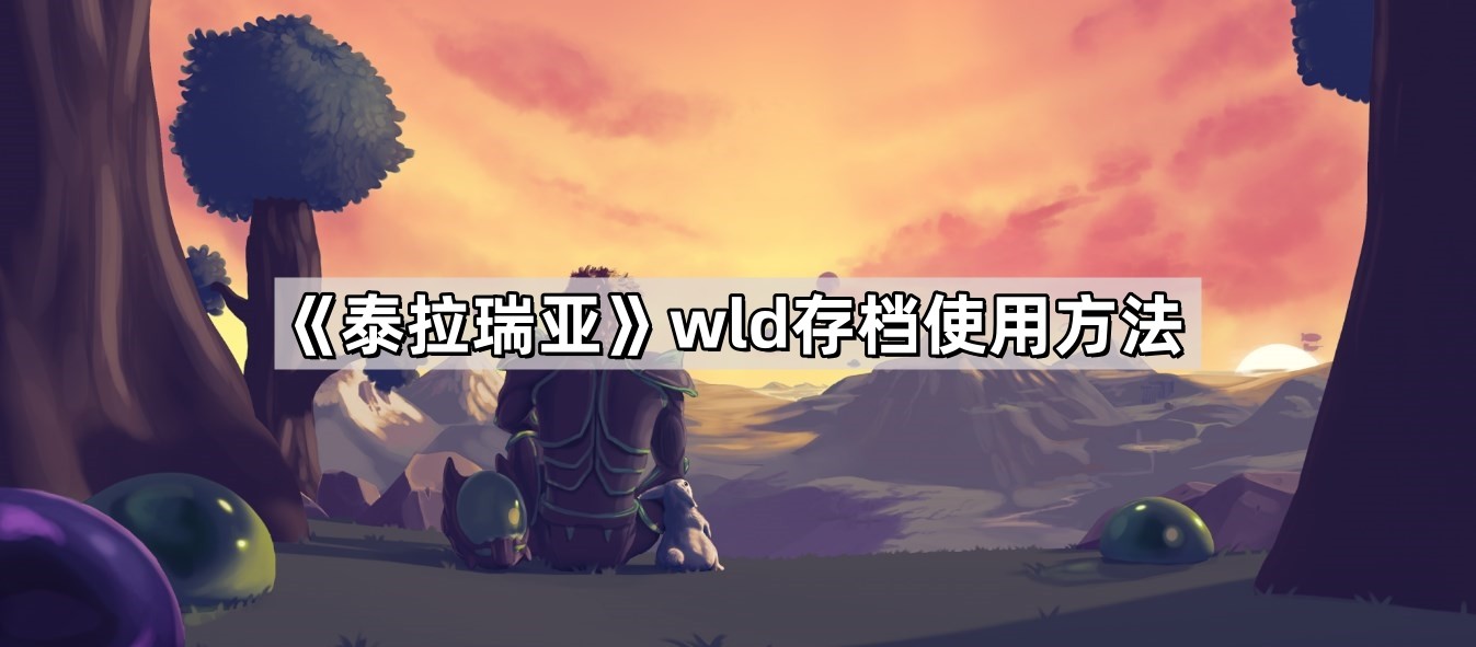 《泰拉瑞亚》wld存档使用方法