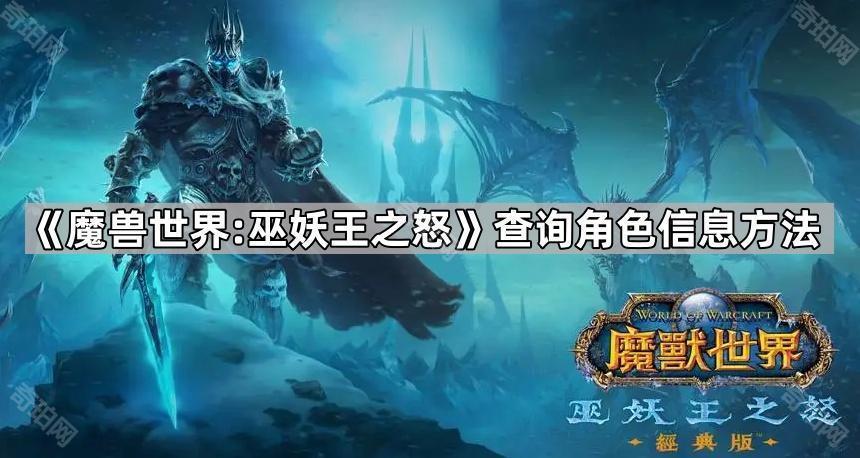 《魔兽世界:巫妖王之怒》查询角色信息方法