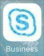 适用于 iOS 的 Skype for Business 应用程序图标