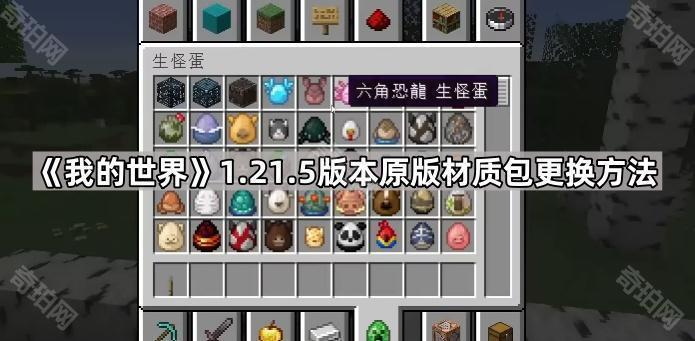 《我的世界》1.21.5版本原版材质包更换方法