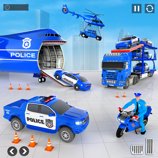 警车运输游戏3D