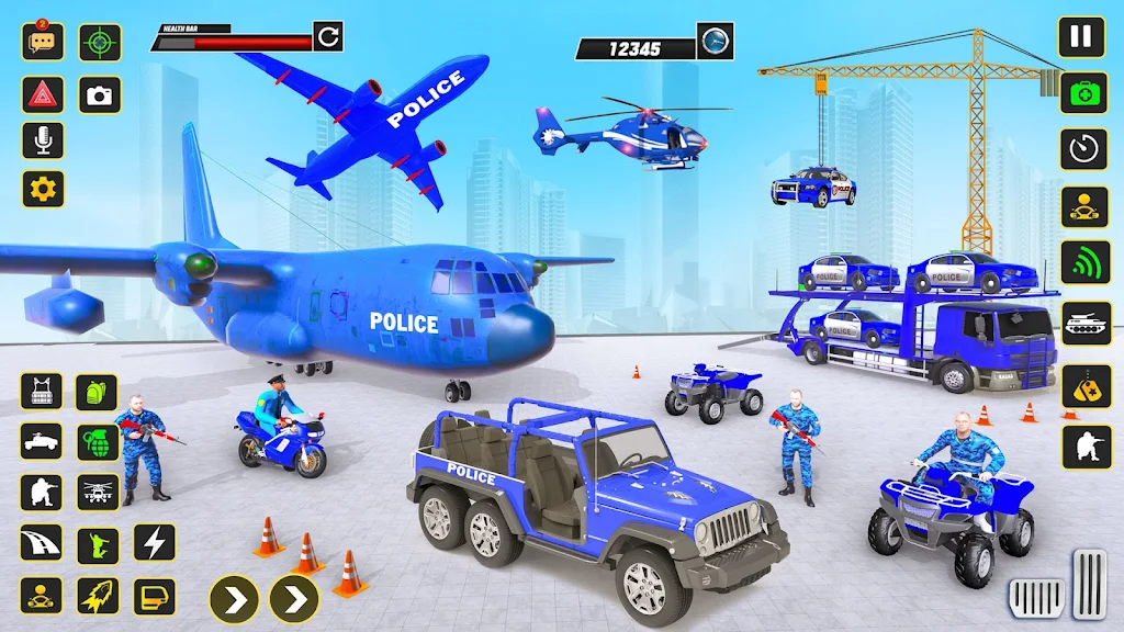 警车运输游戏3D