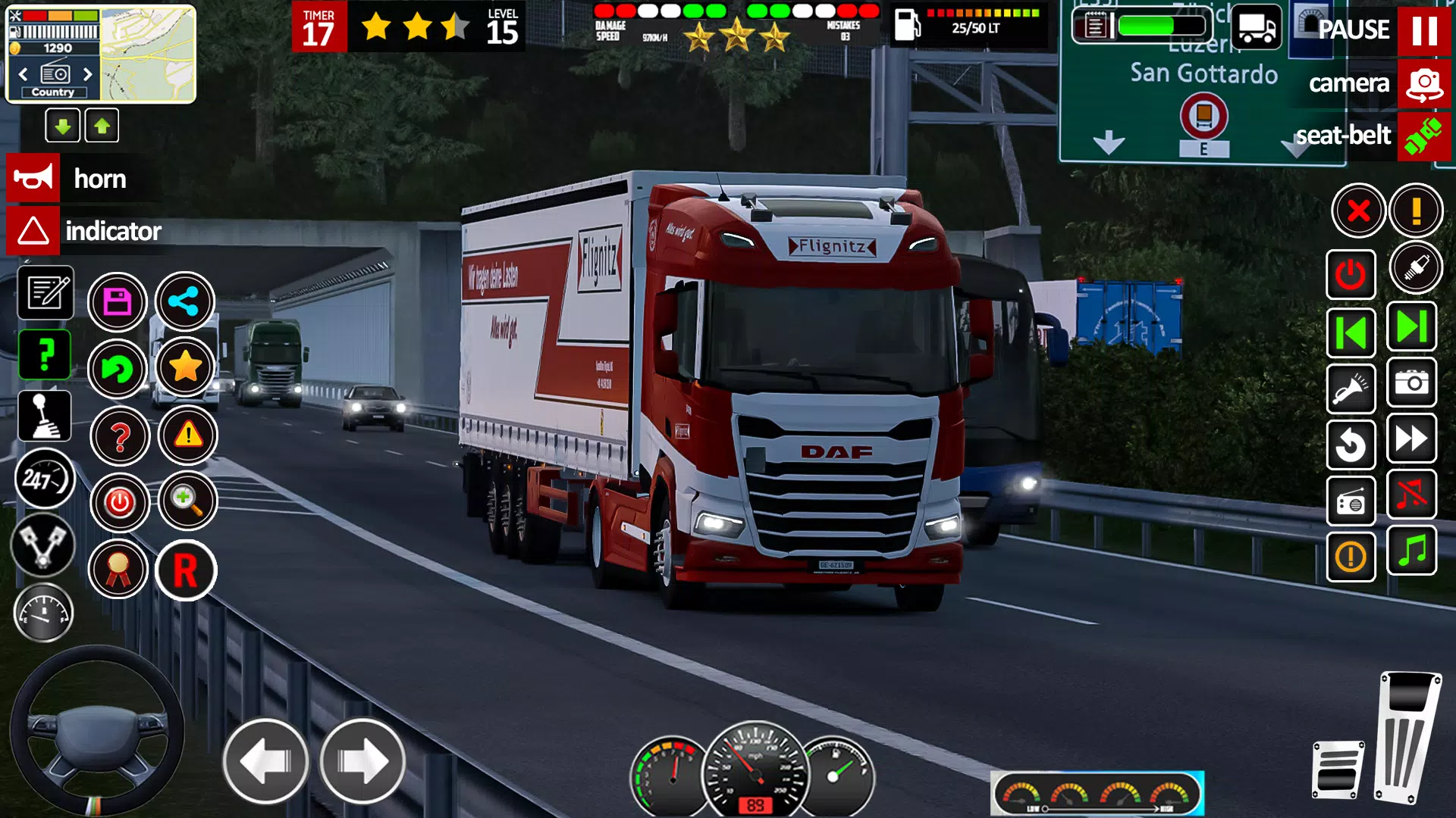 欧洲卡车运输车3d