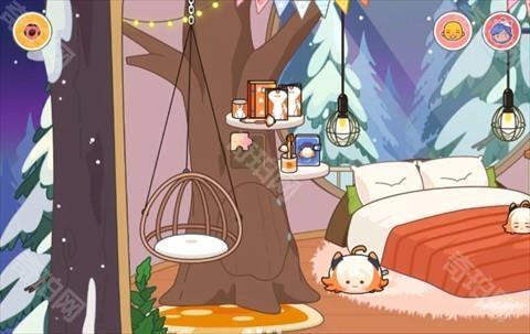 米加小镇雪山树屋